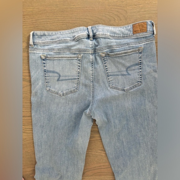 American Eagle Kick Boot Light Wash Boot Cut Jeans women’s size 20 Long - Picture 4 of 13